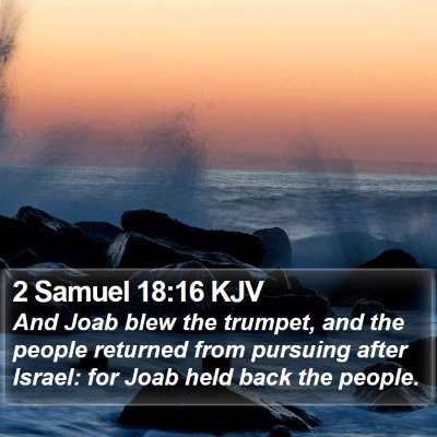 2 Samuel 18:16 KJV Bible Verse Image