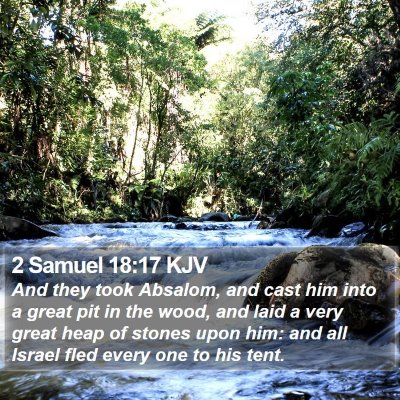 2 Samuel 18:17 KJV Bible Verse Image