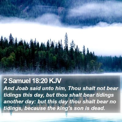 2 Samuel 18:20 KJV Bible Verse Image