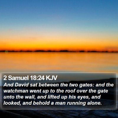 2 Samuel 18:24 KJV Bible Verse Image