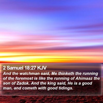 2 Samuel 18:27 KJV Bible Verse Image