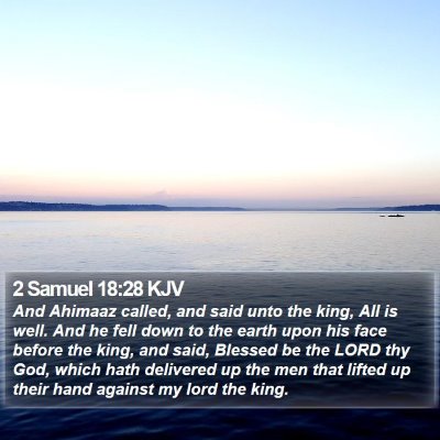 2 Samuel 18:28 KJV Bible Verse Image