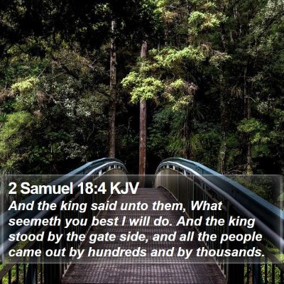 2 Samuel 18:4 KJV Bible Verse Image
