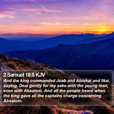 2 Samuel 18:5 KJV Bible Verse Image