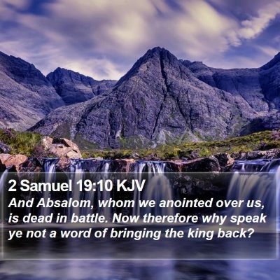 2 Samuel 19:10 KJV Bible Verse Image