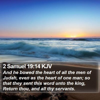 2 Samuel 19:14 KJV Bible Verse Image