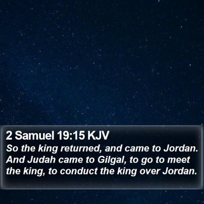 2 Samuel 19:15 KJV Bible Verse Image