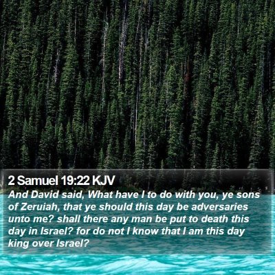 2 Samuel 19:22 KJV Bible Verse Image