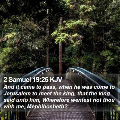 2 Samuel 19:25 KJV Bible Verse Image