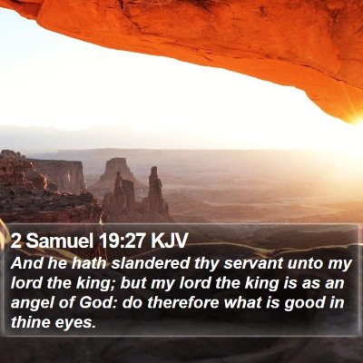 2 Samuel 19:27 KJV Bible Verse Image