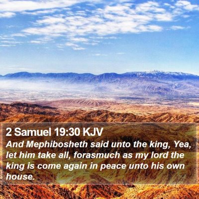 2 Samuel 19:30 KJV Bible Verse Image