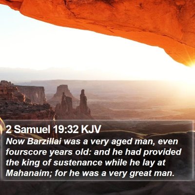 2 Samuel 19:32 KJV Bible Verse Image