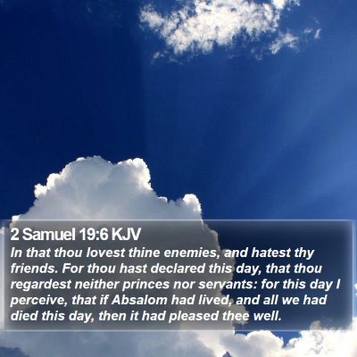 2 Samuel 19:6 KJV Bible Verse Image