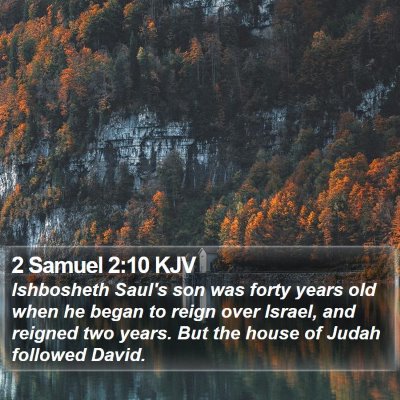 2 Samuel 2:10 KJV Bible Verse Image