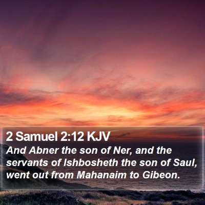 2 Samuel 2:12 KJV Bible Verse Image