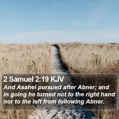 2 Samuel 2:19 KJV Bible Verse Image