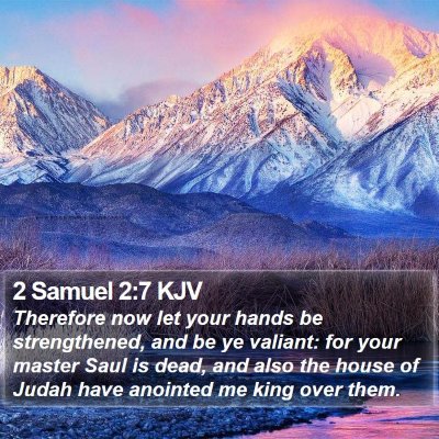 2 Samuel 2:7 KJV Bible Verse Image