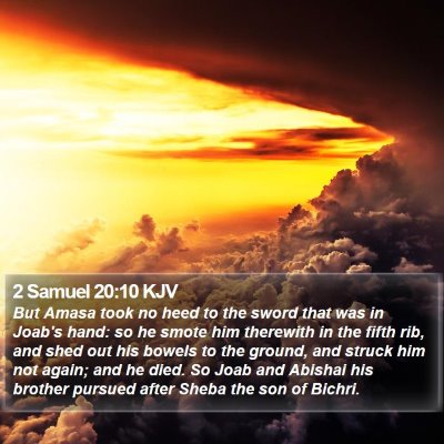 2 Samuel 20:10 KJV Bible Verse Image