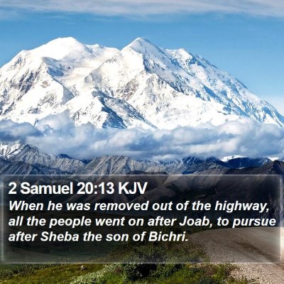 2 Samuel 20:13 KJV Bible Verse Image