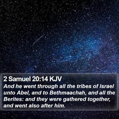 2 Samuel 20:14 KJV Bible Verse Image