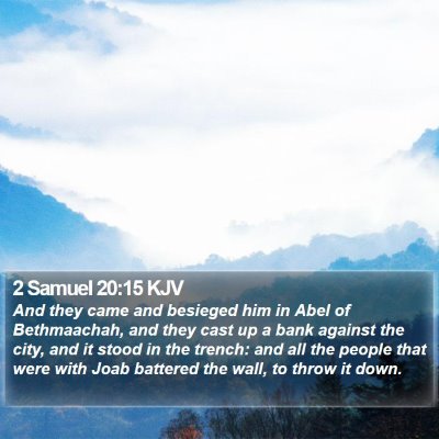 2 Samuel 20:15 KJV Bible Verse Image