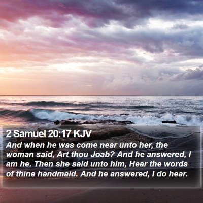 2 Samuel 20:17 KJV Bible Verse Image