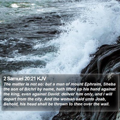 2 Samuel 20:21 KJV Bible Verse Image