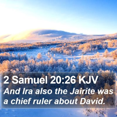 2 Samuel 20:26 KJV Bible Verse Image
