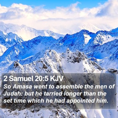 2 Samuel 20:5 KJV Bible Verse Image