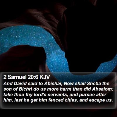 2 Samuel 20:6 KJV Bible Verse Image
