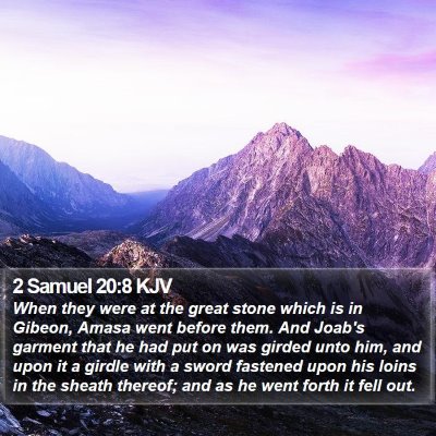 2 Samuel 20:8 KJV Bible Verse Image