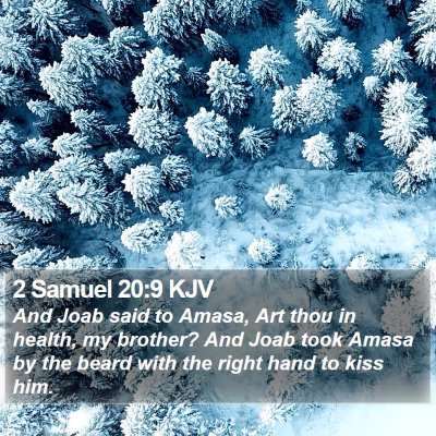 2 Samuel 20:9 KJV Bible Verse Image