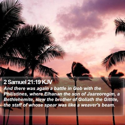 2 Samuel 21:19 KJV Bible Verse Image