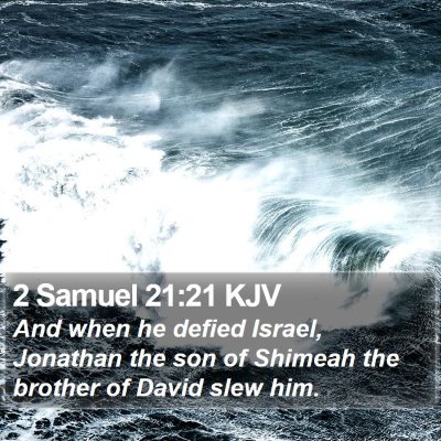 2 Samuel 21:21 KJV Bible Verse Image