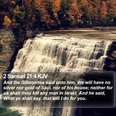 2 Samuel 21:4 KJV Bible Verse Image