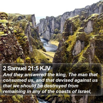 2 Samuel 21:5 KJV Bible Verse Image