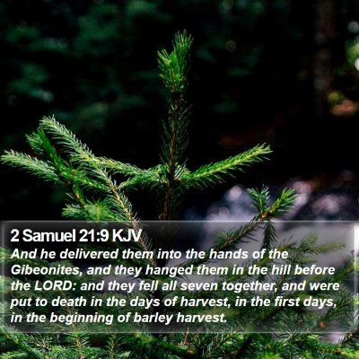 2 Samuel 21:9 KJV Bible Verse Image