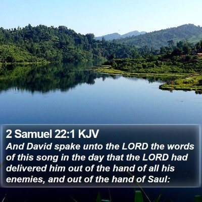 2 Samuel 22:1 KJV Bible Verse Image