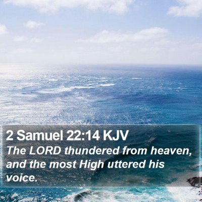 2 Samuel 22:14 KJV Bible Verse Image