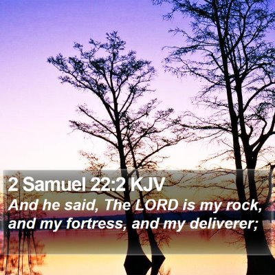 2 Samuel 22:2 KJV Bible Verse Image