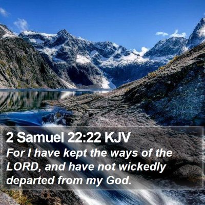 2 Samuel 22:22 KJV Bible Verse Image