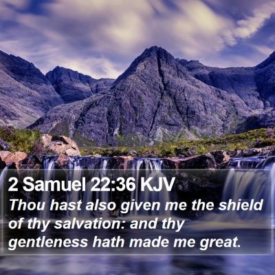 2 Samuel 22:36 KJV Bible Verse Image