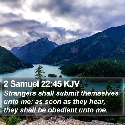 2 Samuel 22:45 KJV Bible Verse Image