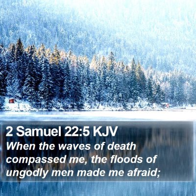 2 Samuel 22:5 KJV Bible Verse Image