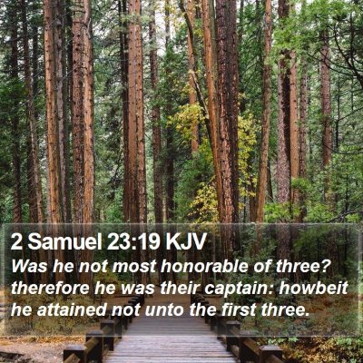 2 Samuel 23:19 KJV Bible Verse Image
