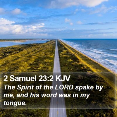 2 Samuel 23:2 KJV Bible Verse Image