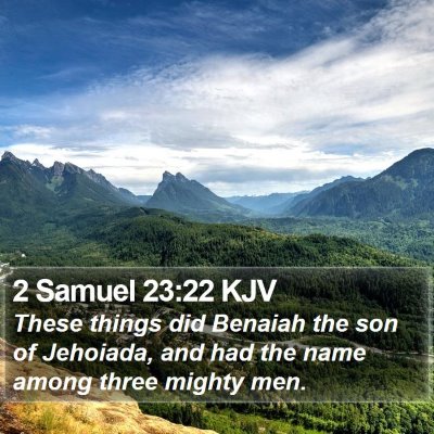 2 Samuel 23:22 KJV Bible Verse Image