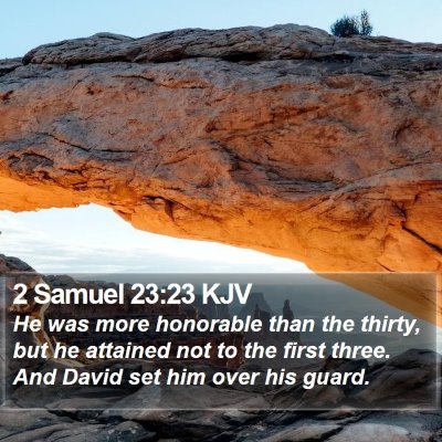2 Samuel 23:23 KJV Bible Verse Image