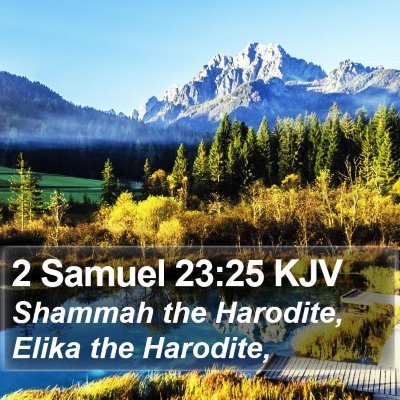 2 Samuel 23:25 KJV Bible Verse Image