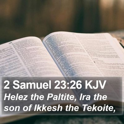 2 Samuel 23:26 KJV Bible Verse Image